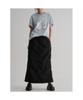 8SECONDS Puckered Maxi Skirt - Black