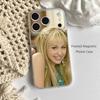 FUNNY H-HannahS M-Montana Frosted Clear Magnetic Case for iPhone 17,16,15,14,13,12,11 Pro,Max,Plus,Mini,Air,E