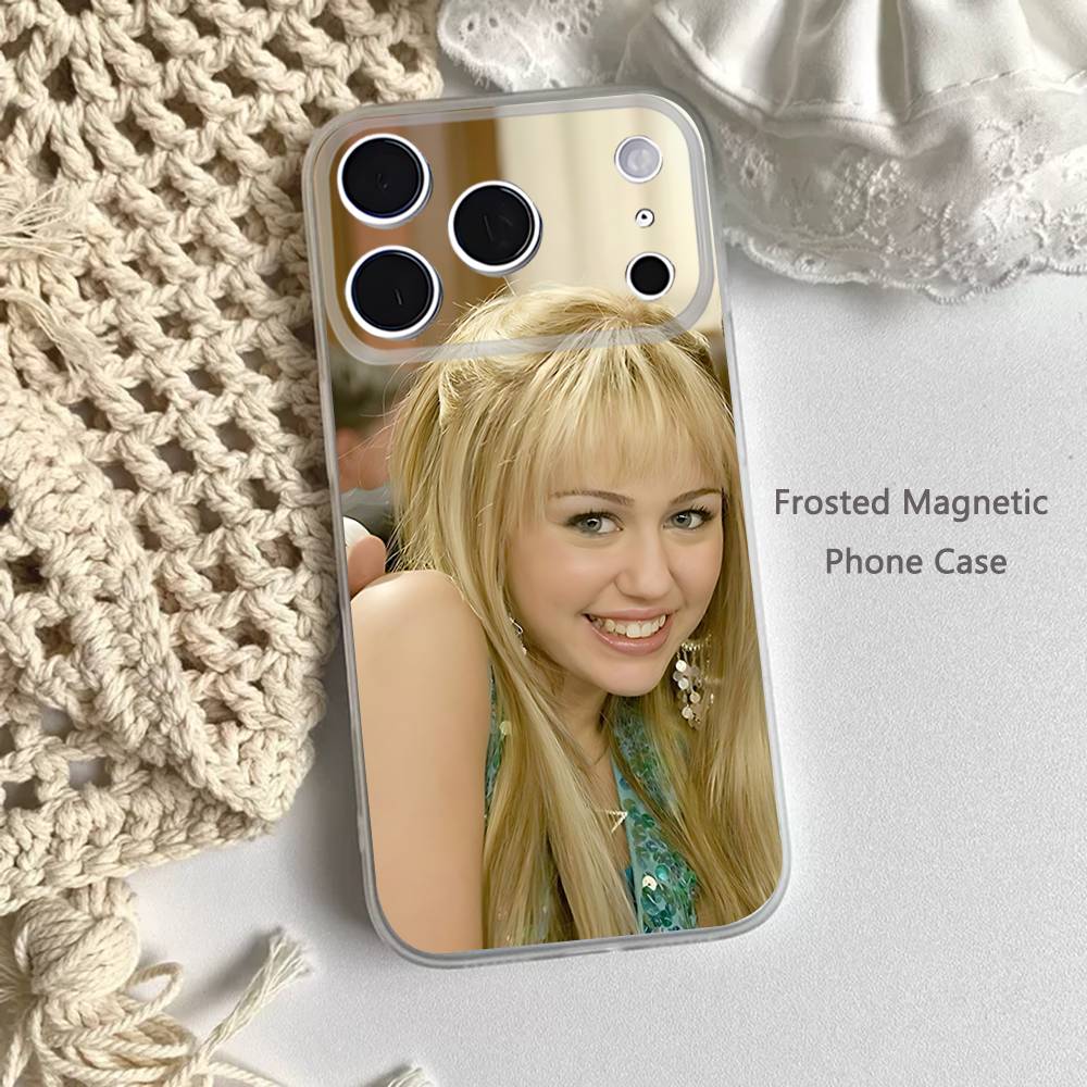 FUNNY H-HannahS M-Montana Frosted Clear Magnetic Case for iPhone 17,16,15,14,13,12,11 Pro,Max,Plus,Mini,Air,E