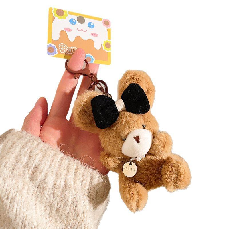 Adorable Bear Pendant Plush Doll Keychain Accessory