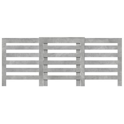 Radiator Cover Concrete Grey 205 X 21.5 X 83.5 Cm Particleboard