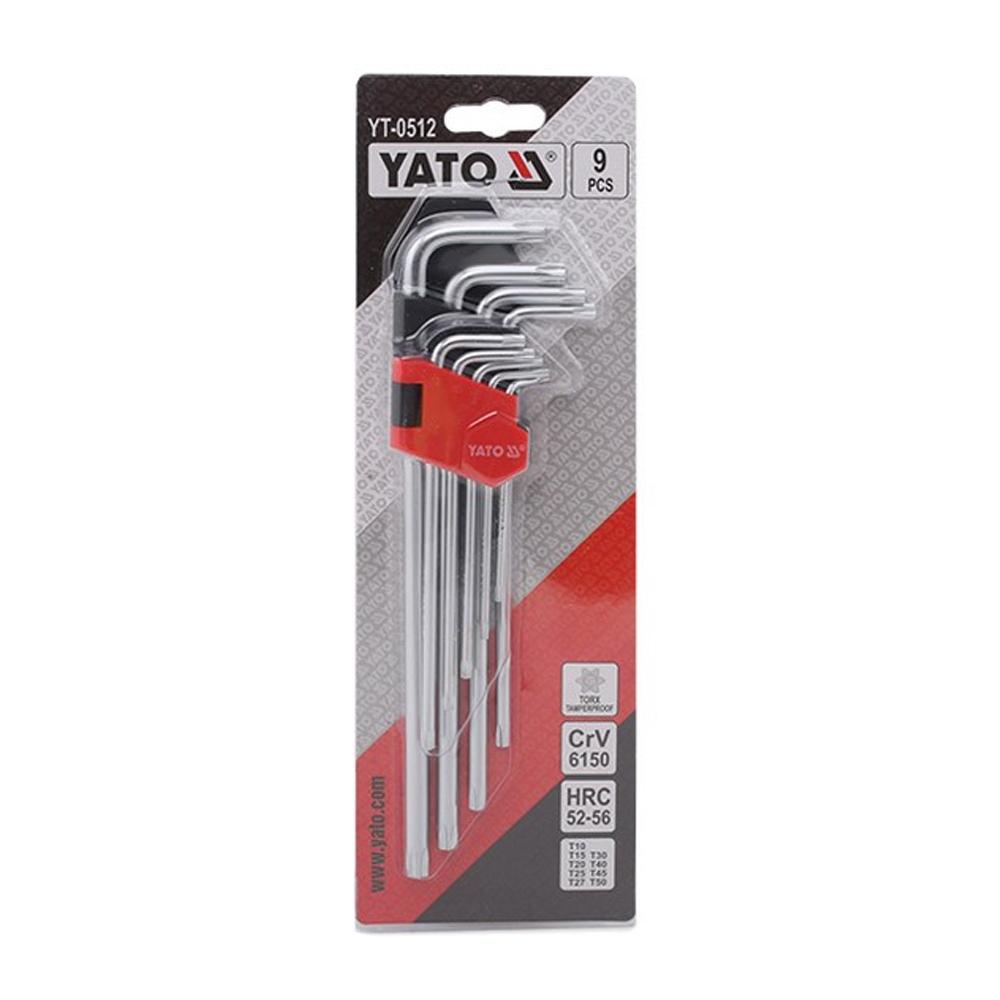 Yato Torx Chrome Vanadium Steel Hex Key Set (Pack of 9)