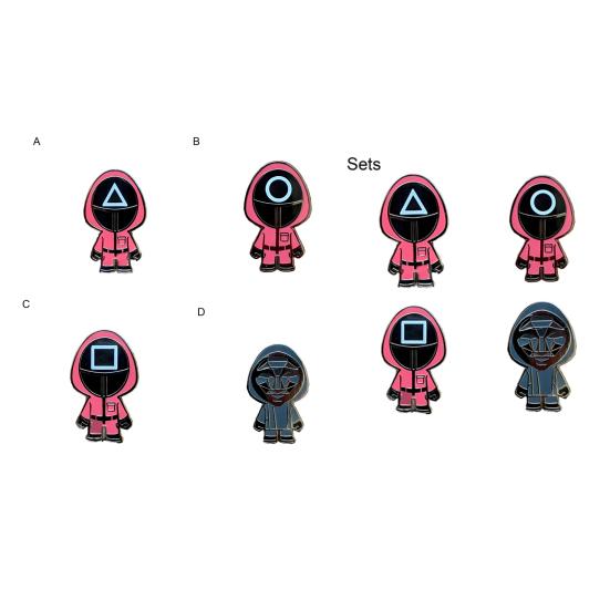 1/4 Pcs TV Series Brooch Cartoon Acrylic Clothes Pin Smooth Touch Hats Scarves Bags Decoration Pin Souvenir Jewelry