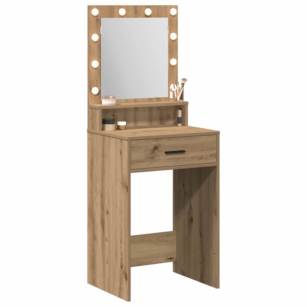 Makeup Table Artisan Oak 50 x 41 x 135 cm Engineered Wood