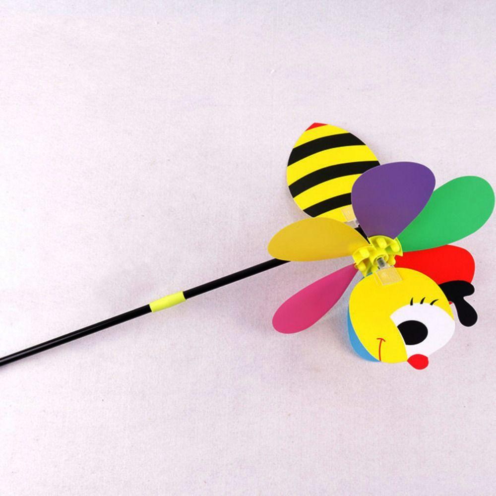 Colorful Cartoon Windmill Plastic Cartoon Children Toys  Garden Yard Decor