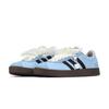 Adidas VL COURT 2.0 Slip Resistant Cushioning Abrasion Resistant Low top Skateboard Shoes Unisex Blue Black HQ1802(Team462-)