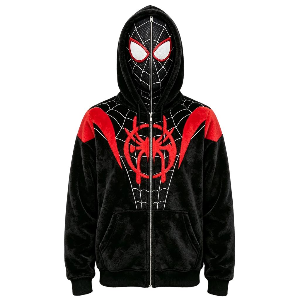 Funny Face Print Long Sleeve Hoodie for Adults and Kids