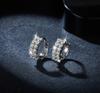 18K Gold Plated 1.9mm Full Moissanite Earring For Women 925 Silver Luxury Sparkling Hoop Earrings Christmas Gift Wedding Jewelry