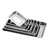 1PCS Deep Service Storage Tray Pan Stainless Steel BBQ Plates For Food Container Steamed Dishes Kitchen Pastry Baking Tools
