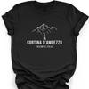 Cortina Dampezzo Dolomites Italy Tshirt Winter Sports 2026 Fan Tee Mountain Graphic Italy Shirt Italian Alps Souvenir Gift
