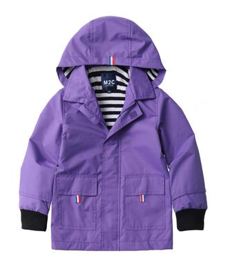 M2C Kapuzen-Windjacke Lange Größe 110 Kinderjacke, Ärmel, Wasserabweisend, Lässig, Niedlich, Herbst/Winter Oberbekleidung, Lila,