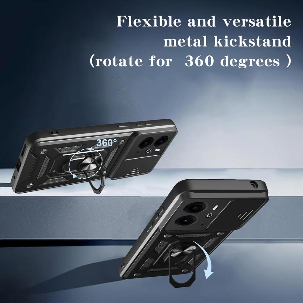 Armor Case Für Realme 14 5G Realme 14T Hülle Linsenschutz Mit Ring Magnetische Halterung Coque Fundas Capa