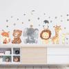 Cartoon Niedliche Afrika Tiere Wandaufkleber Elefant Giraffe Bär Fuchs Kinderzimmer Aufkleber Dekorativ