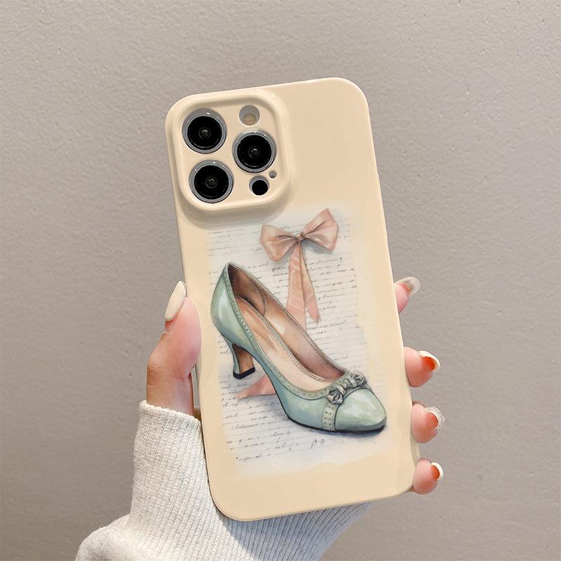 

Чохол для телефону Temperament Queen Bow High Heels Ipone15 для Apple 14 Promax Світла Розкіш Преміум Жорсткий Чохол For iPhone 17PROMAX