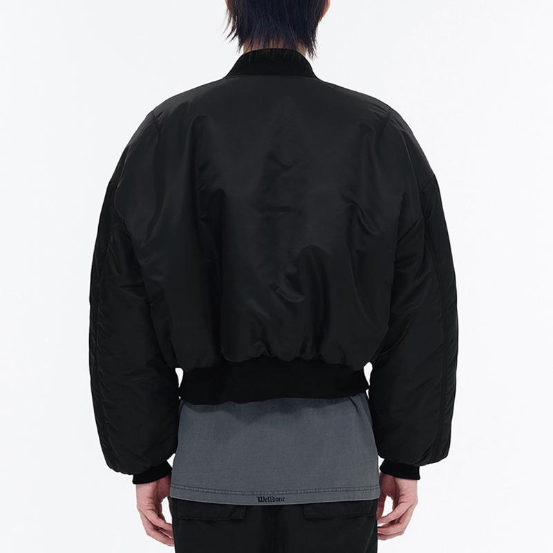 WE11DONE Zip-up Bomber Jacket WD-JP0-24-102-U-BK