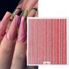 Glitzer Nagelaufkleber Ultradünn Biegsam Glänzender Effekt Glitzer Abziehbilder DIY Maniküre Holographische Linien Nagelabziehbilder Nagel