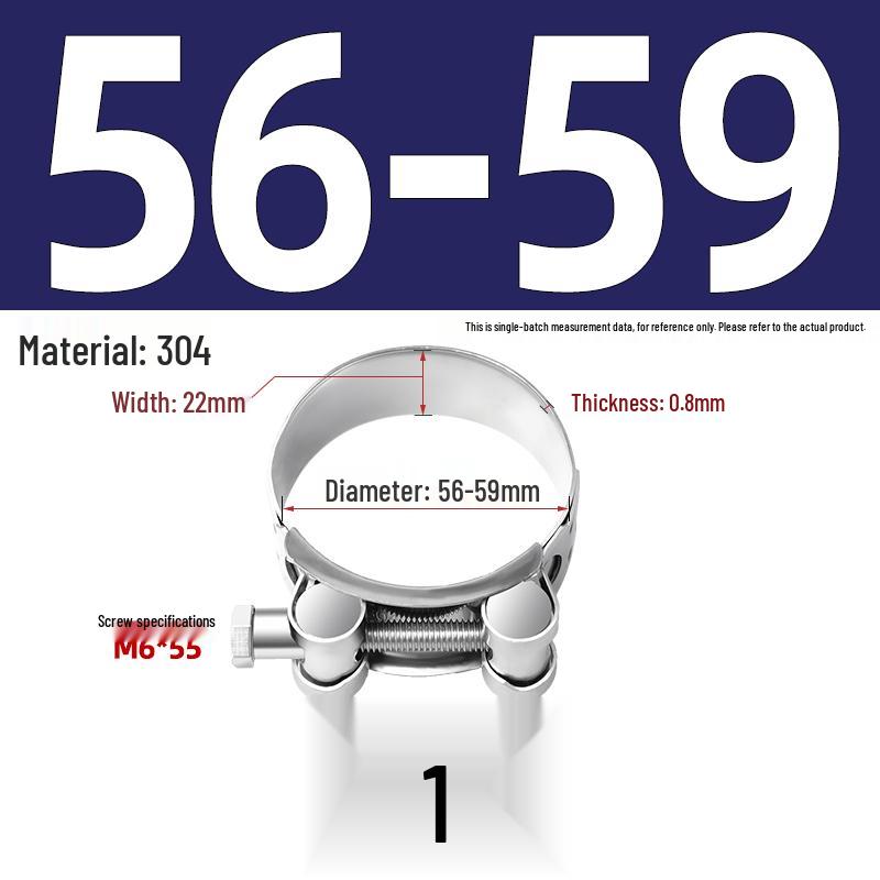 304 Stainless Steel Heavy Duty European Band Clamp for Water Pipe Fixation