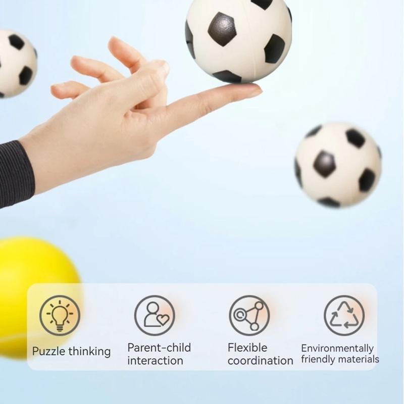 2 Stück Handball Handgelenkbälle Krafttraining Schwungbewegung Elastizität Schwammgummi Rückprall Partygeschenk für Teenager Erwachsene