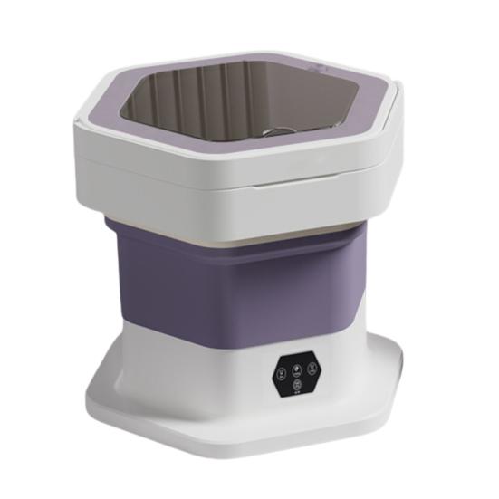 Skládací přenosná mini pračka 8L Kompaktní pračka na spodní prádlo Ponožky Dětské oblečení Poloautomatická pračka pro kolej Karavan Cestování a Malé prostory