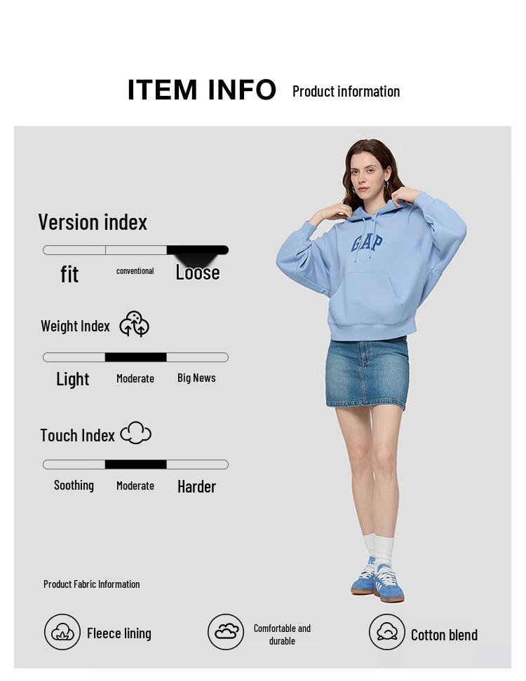 Gap Women's 2025 Fall Logo Appliqué Fleece Hoodie