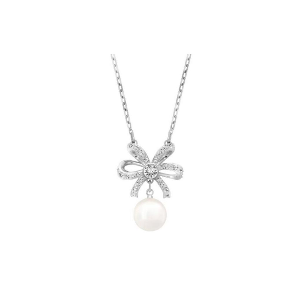 Swarovski Dora Bow Imitation Pearl Necklace Women necklace 5169248