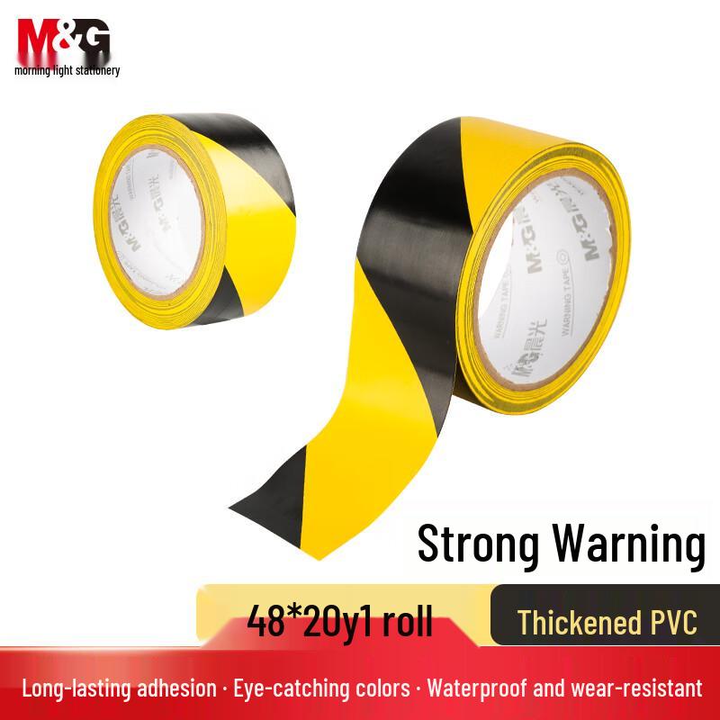 M&G Yellow & Black Safety Warning Tape