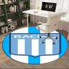 Racing Team Emblem Round Rug for Livingroom,Bedroom, Palyroom, Chair Rug, Area rug, Circle Carpet, Large Size Fan Christmas gift