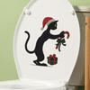 Christmas Personalized Black Cat Gifts Bathroom Toilet and Home Decoration Stickers
