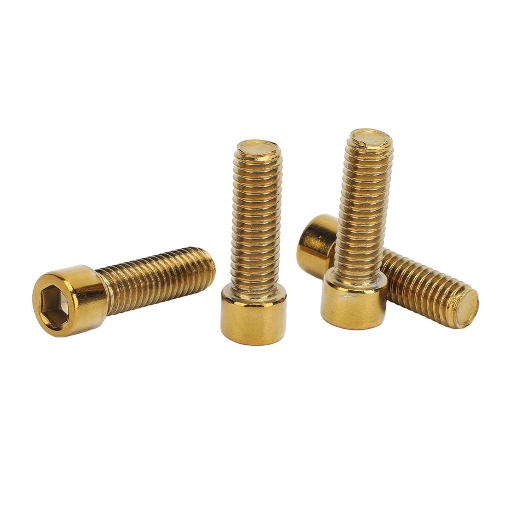 Bike Stem Bolts Road Bike Stems 4 Pack M8 X 32mm Handlebar Fastening Screws