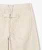 MILLO WOMEN Double Knee Cotton Loose Pants [Ecru]