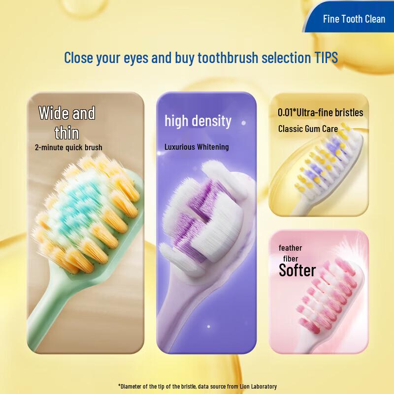 Lion Fine Tooth Elastic Gum Care Toothbrush