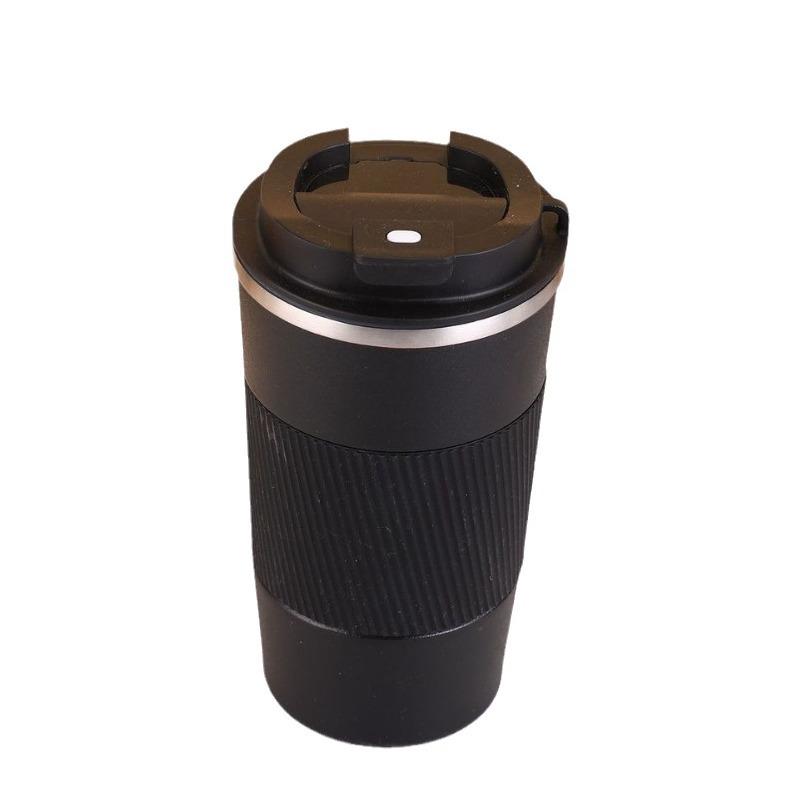 304 Stainless Steel Smart Coffee Mug with Silicone Sleeve - Insulated Travel Cup for Outdoor and Car Use