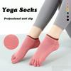 Women Yoga Socks Five Finger Toe Fitness Aerobics Dance Socks Silicone Anti Slip Pilates for ChildrenBeginner Active Ankle Sock