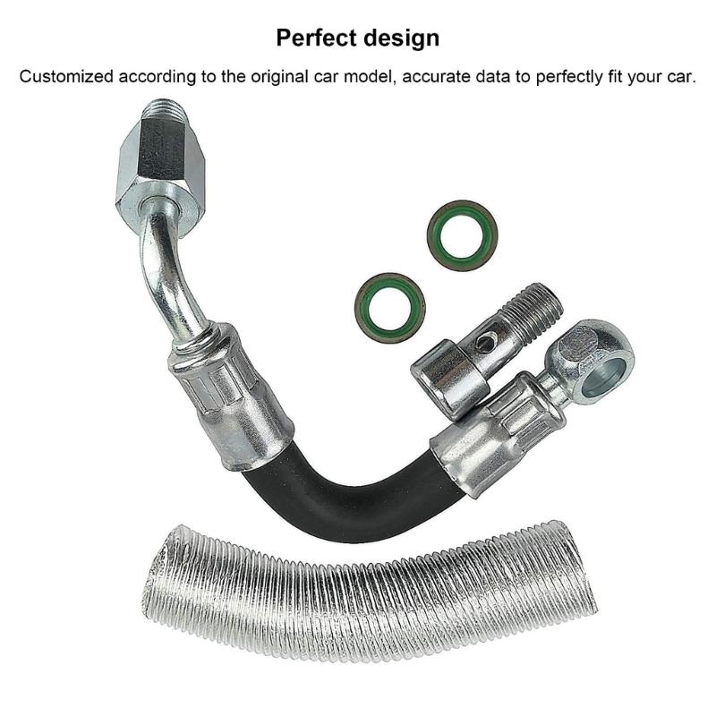 Car Engine Turbocharger Oil Coolant Line Return Hose Water Pipe Compatible for 55568031 55571900 Ensures Optimal Cooling