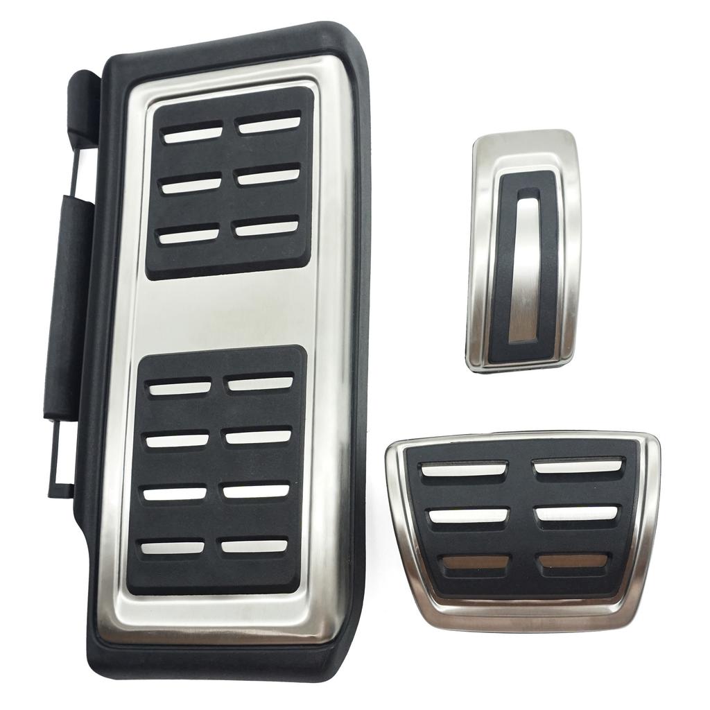 Non-slip Pedal Pads Stainless Steel Pedal Covers For Daily Driving Safety Wear Resistant Design Drill-free InstallationGood Product
