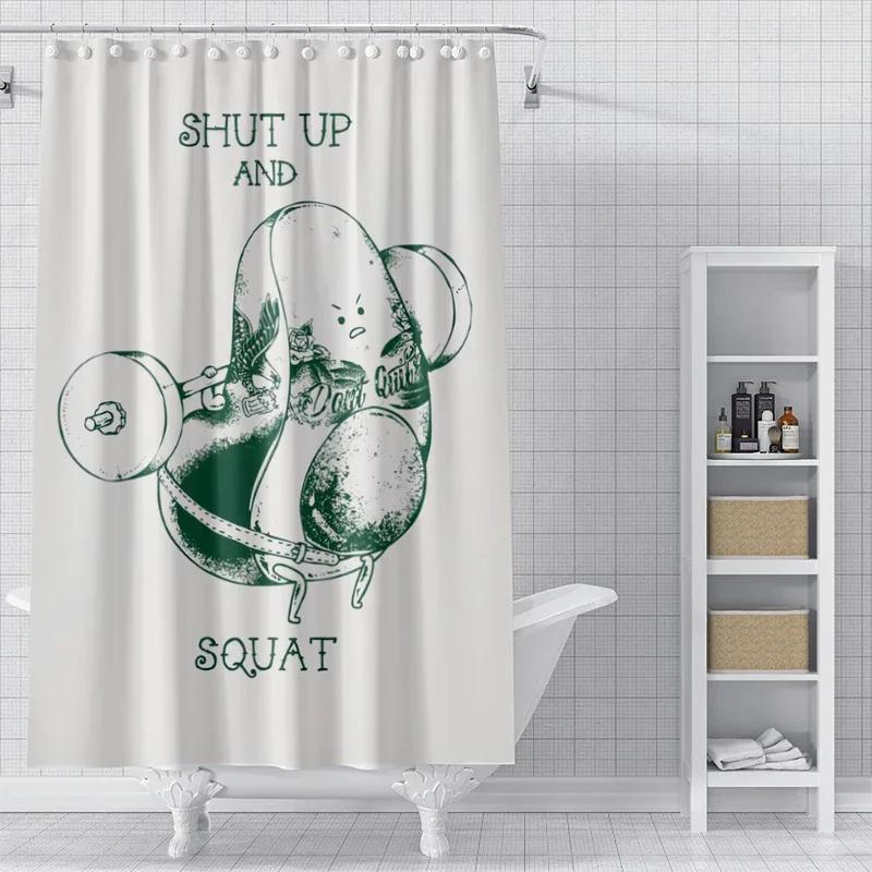 Rideaux De Douche Pour Salle De Bain, Tissu Impermable, Style Nordique Moderne, 180X200, 240X180, Chien Mignon Drôle, Kawaii