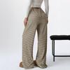 Women Casual Loose Striped Pants Drawstring Pants