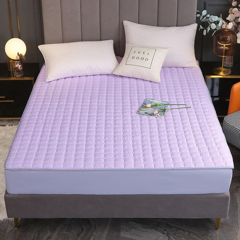 

17 цветов стеганый наматрасник с принтом Нескользящая простыня Queen King наматрасник пылезащитный чехол 150X200