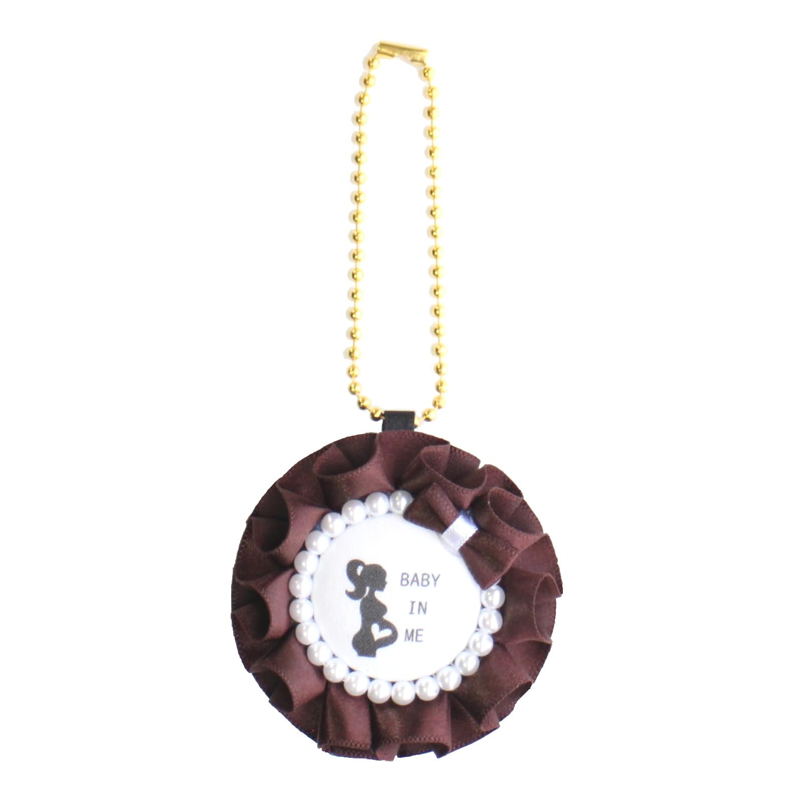 

TOA ROSETTE Maternity Rosette, Double-Sided, Pregnancy Celebration Mark, Pearl Charm, Stylish Gift, Ribbon, Simple, Cute, Adult, Baby, Fertility