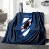 Sam-pdoria Team Crest Design Flannel Blanket, Soft Polyester, Modern Design, All-Season for Camping, Travel, Gifts for holidays or birthdays