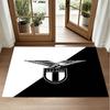 Lazio FC Design Crystal Velvet Rug Soft Decorative Mat for Bedroom Entrance