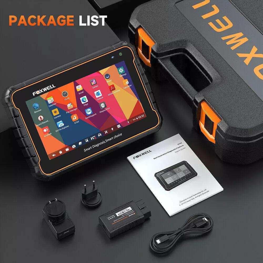FOXWELL Car Diagnostic Tool GT60 OBD2 Scanner ALL System Bluetooth TPMS DPF ABS 2 Automotive Scanner Active Test Car Code Reader FOXWELL GT60