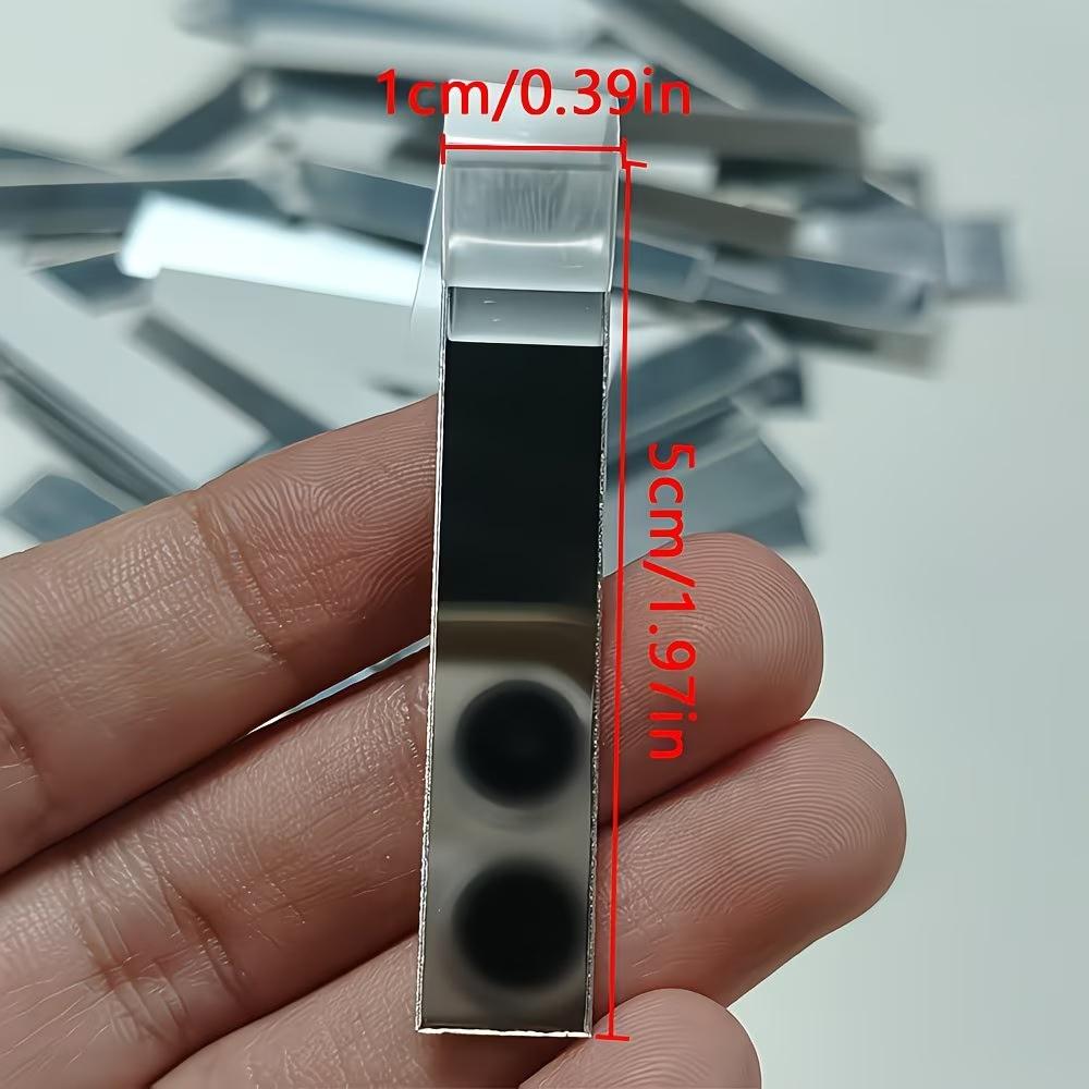100/200PCS 5cmX1cm Mini Long Strip Mosaic Acrylic Patch Wall Sticker Arts and Crafts Handmade DIY Mosaic Mirror Home Decoration