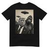 Camiseta Engraçada Trump Pé Grande Selfie com OVNIs Alienígena Estranho