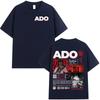 Ado 2026 World Tour Hibana Tees Mens Women Clothing Fashion Harajuku Tshirt Cotton Casual Oversized Short Sleeve Tshirts