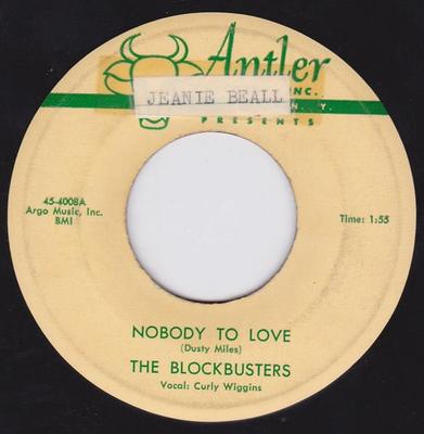 7inch Record BLOCKBUSTERS - Nobody To Love 454008 Antler Records 1958 US Reggae, Ska & Dub Used