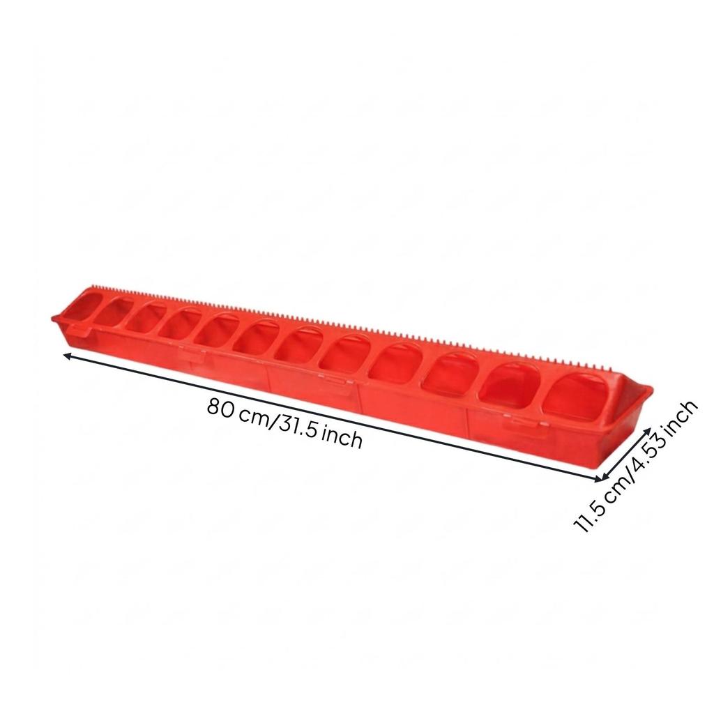 Livestock Feeder Trough Perforated Chicken with Basin Long-Lasting