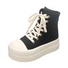 Ins Super Fire Thick-soled Heightening Board Shoes Women's Small Casual Shoes Women's Spring and Autumn New High-top Shoes