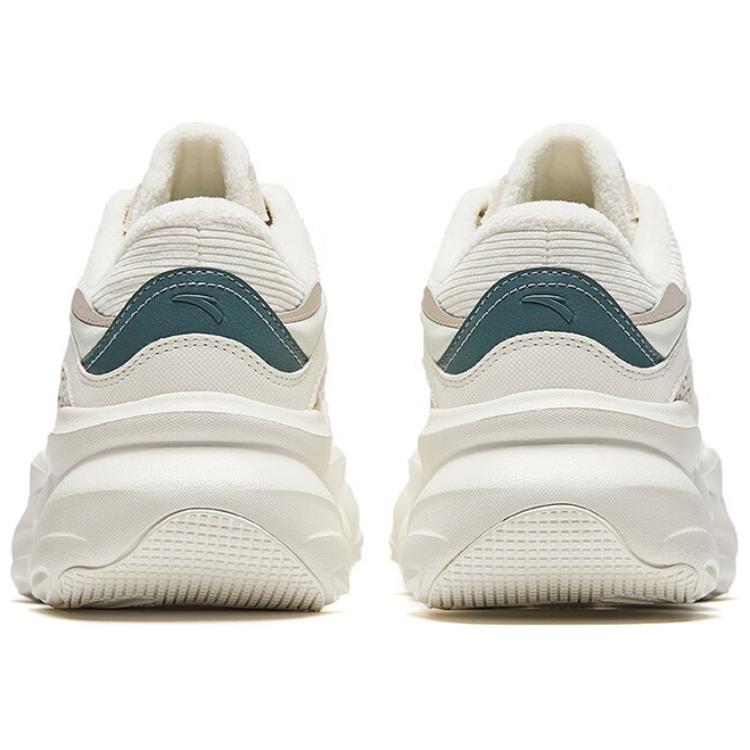 Anta Comfortable Fashion Non-Slip Warm Low-Top Casual Shoes Women sneaker White Beige Green 122448881-7