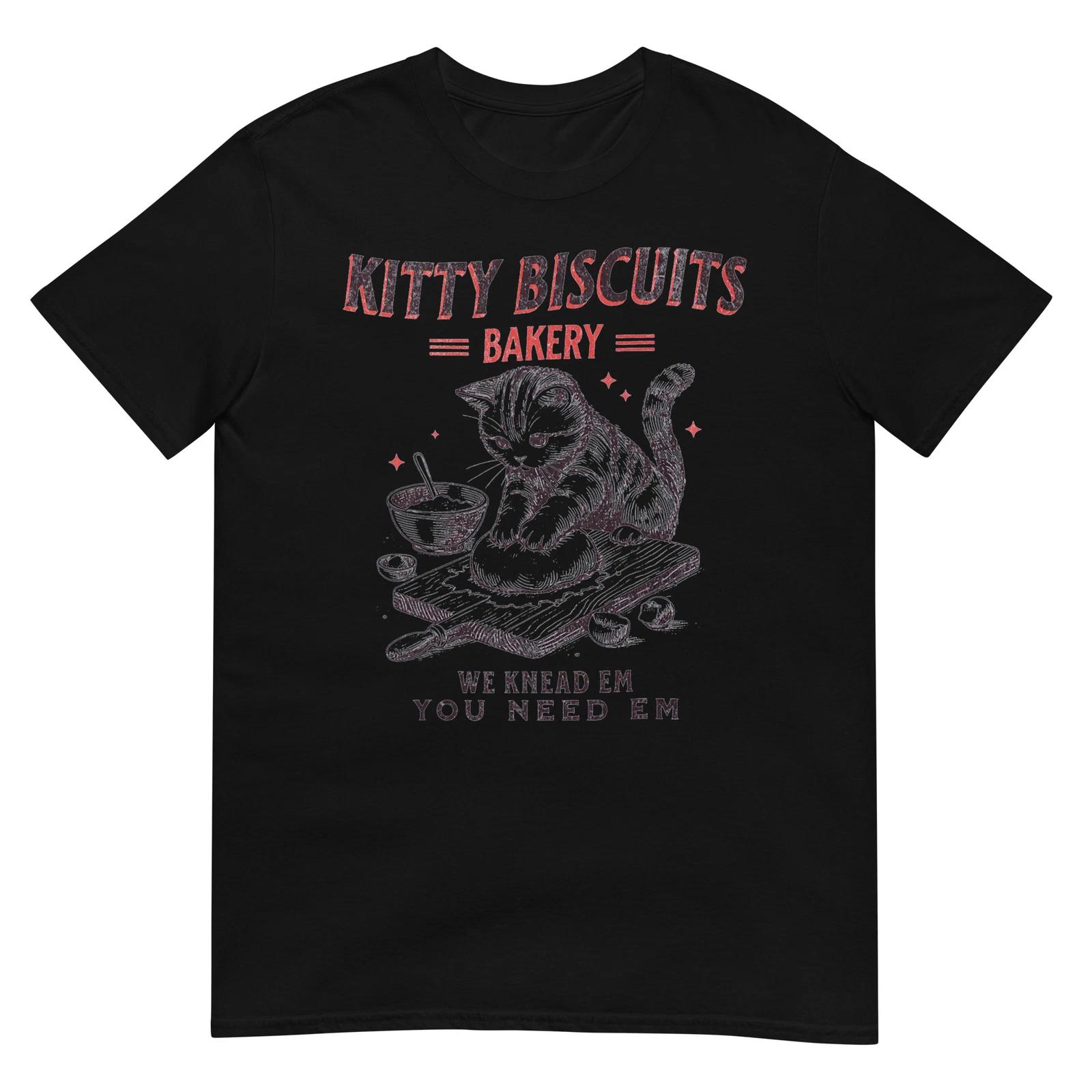 

Kitty Biscuits We Knead Em You Need Em Cat Lover Baking T-Shirt L